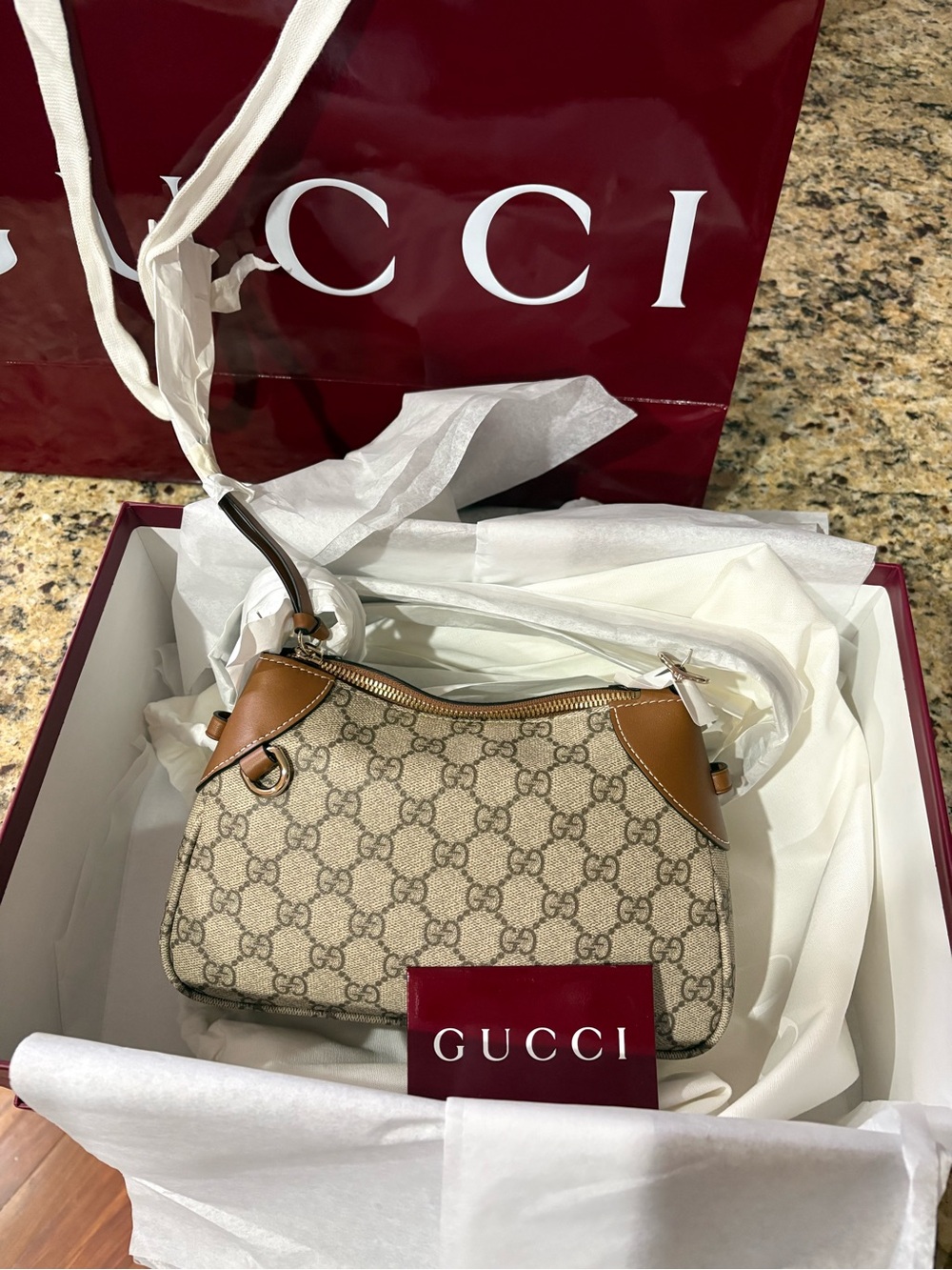 Gucci Emblem GG Small Shoulder Bag
